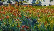 Robert William Vonnoh Poppies in France oil painting reproduction